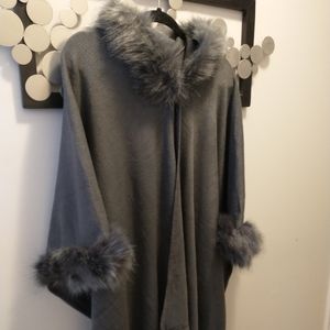 Faux fur Cape